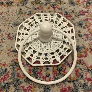 Vintage Boho Wicker Hand Towel Holder